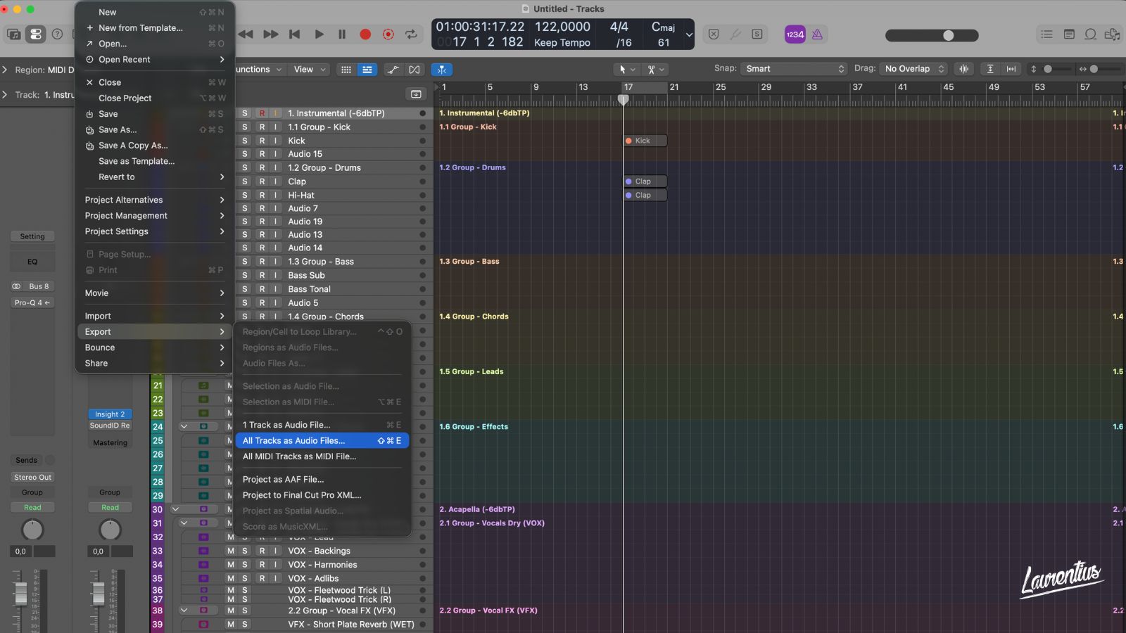 How to Deliver Stems Like a Professional - Logic Pro Example